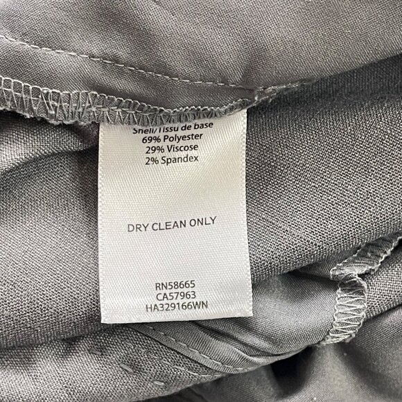 Halogen Taylor Fit Gray Trousers Dress Pants Women's 14W Professional Pockets - Picture 5 of 10